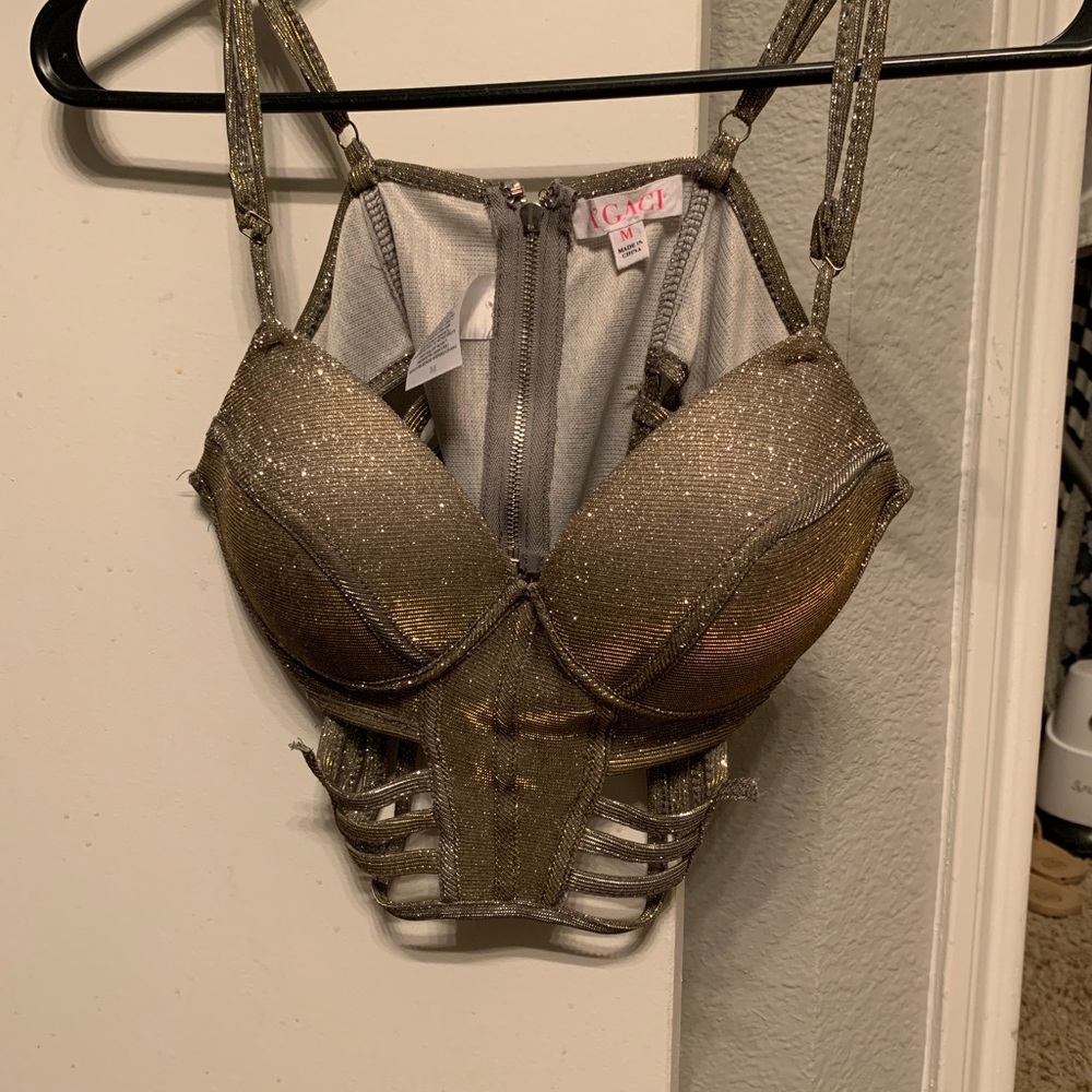 Glitter crop top from A’GACI